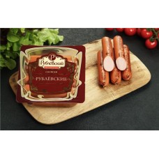 Сосиски вареные РУБЛЕВСКИЕ КОЛБАСЫ Рублевские, категория Б, 430г в магазинах Лента