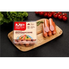 Сосиски вареные из мяса птицы МЯСНИЦКИЙ РЯД Фермерские, 420г в магазинах Лента