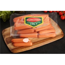 Сосиски ВЛМК Сливочные, категория Б, ГОСТ, весовые в магазинах Лента