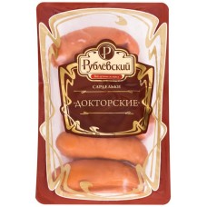 Сардельки РУБЛЁВСКИЙ Докторские, категория Б, 400г в магазинах Лента
