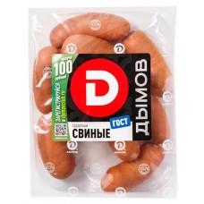 Сардельки ДЫМОВ Свиные, категория Б, 920г в магазинах Лента
