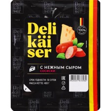Сосиски DELIKAISER с нежным сыром, 400г в магазинах Лента