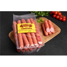 Сосиски ПАПА МОЖЕТ Сливочные, весовые в магазинах Лента