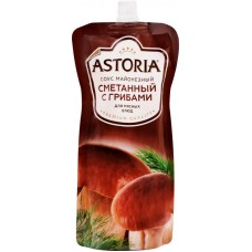 Соус майонезный АСТОРИЯ Сметанный с грибами 42%, 233г в магазинах Лента