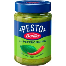 Соус BARILLA Pesto Basilico e Peperoncino, с базиликом и перцем Чили, 195г в магазинах Лента