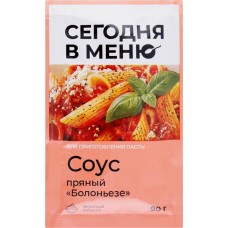 Соус пряный СЕГОДНЯ В МЕНЮ Болоньезе, 90г в магазинах Лента