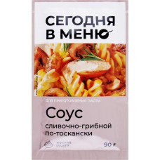 Соус сливочно-грибной СЕГОДНЯ В МЕНЮ По-тоскански, 90г в магазинах Лента