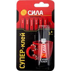 Супер-клей СИЛА SBL1-3 Сверхпрочный Арт. C0039198, 3г в магазинах Лента