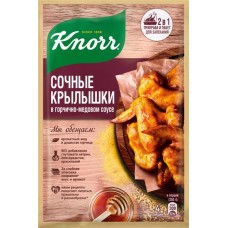 Смесь KNORR На второе Сочные крылышки в горчично-медовом соусе, 23г в магазинах Лента