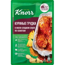 Смесь KNORR На второе Куриные грудки в кисло-сладком соусе по-азиатски, 28г в магазинах Лента