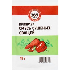 Приправа 365 ДНЕЙ Смесь сушеных овощей, 15г в магазинах Лента