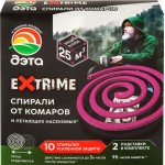 Спираль от комаров ДЭТА Extrime, 10шт + 2 подставки