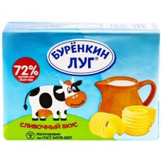 Спред растительно-жировой БУРЕНКИН ЛУГ 72%, с змж, 180г в магазинах Лента