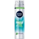Гель для бритья NIVEA Men Fresh kick Приятная свежесть с мятой, 200мл Гель для бритья NIVEA Men Fresh kick Приятная свежесть с мятой, 200мл