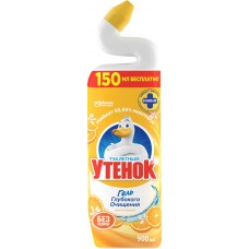 Средство для чистки унитаза ТУАЛЕТНЫЙ УТЕНОК 5в1 Цитрус, 900мл в магазинах Лента