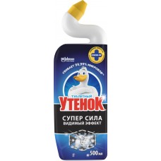 Средство для чистки унитаза ТУАЛЕТНЫЙ УТЕНОК Супер сила Видимый Эффект, 500мл в магазинах Лента