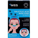 Полоски для носа WEIS очищающие с салициловой кислотой, 6шт