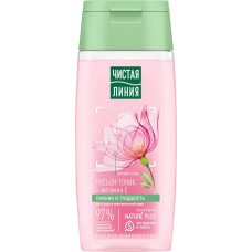 Лосьон-тоник для лица ЧИСТАЯ ЛИНИЯ Лепестки розы ухаживающий, для сухой и чувствительной кожи, 100мл в магазинах Лента