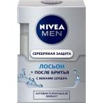 Лосьон после бритья NIVEA Men Серебряная защита антибактериальный, 100мл Лосьон после бритья NIVEA Men Серебряная защита антибактериальный, 100мл