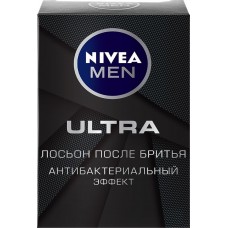 Лосьон после бритья NIVEA Men Ultra с антибактериальным эффектом, 100мл в магазинах Лента Лосьон после бритья NIVEA Men Ultra с антибактериальным эффектом, 100мл в магазинах Лента