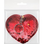 Брелок Сердце 9х8,5см, без цепи, пластик, Арт. LTA0321001