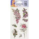 Наклейка-тату MESHU Flower, 22х10см