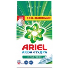 Стиральный порошок ARIEL Горный родник, автомат, 6кг в магазинах Лента