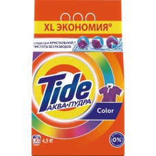 Стиральный порошок для цветного белья TIDE Аквапудра Color, автомат, 4,5кг в магазинах Лента