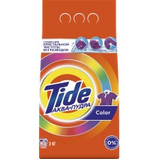 Стиральный порошок для цветного белья TIDE Аквапудра Color, автомат, 3кг в магазинах Лента