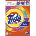 Стиральный порошок для цветного белья TIDE Аквапудра Color, автомат, 450г