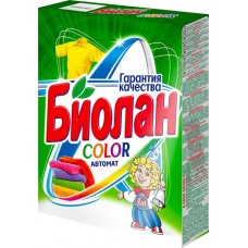 Средство для стирки цветного белья БИОЛАН Color синтетическое автомат, 350г в магазинах Лента