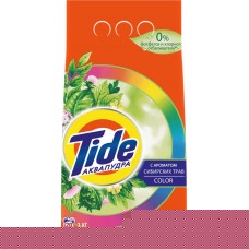 Стиральный порошок для цветного белья TIDE Аквапудра Color Сибирские травы, автомат, 3кг в магазинах Лента