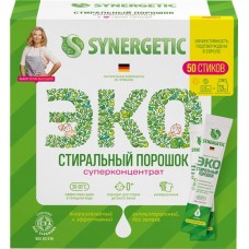 Стиральный порошок SYNERGETIC Эко биоразлагаемый универсальный гипоаллергенный, концентрированный, 50х25г в магазинах Лента