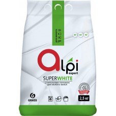 Стиральный порошок для белого белья GRASS Alpi Expert SuperWhite, 2,5кг в магазинах Лента