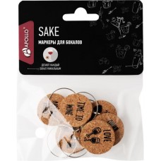 Маркеры для бокалов APOLLO Sake 2,5x2,5x5,5см, железо Арт. SAK-01, 6шт в магазинах Лента