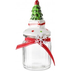 Банка для печенья HOMECLUB Sweet moments, стекло, керамика, 260мл, Арт. HMny1 в магазинах Лента