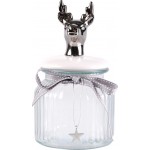 Банка для печенья HOMECLUB Christmas deer, стекло, керамика, 500мл, Арт. HMny2