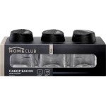 Набор банок для специй HOMECLUB Daily 6,5x9см, стекло, пластик, Арт. YPG-3