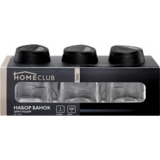 Набор банок для специй HOMECLUB Daily 6,5x9см, стекло, пластик, Арт. YPG-3 в магазинах Лента