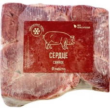 Сердце свиное замороженное ЛЕНТА, весовое в магазинах Лента