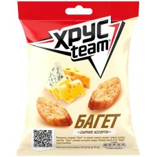 Сухарики ХРУСTEAM багет Сырное ассорти, 60г в магазинах Лента