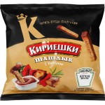 Сухарики ржаные КИРИЕШКИ Шашлык 60г, кетчуп 25г, 85г