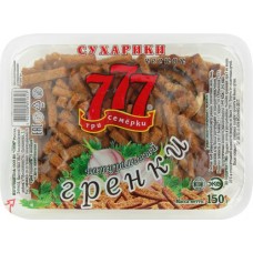 Гренки 777 с чесноком, 150г в магазинах Лента