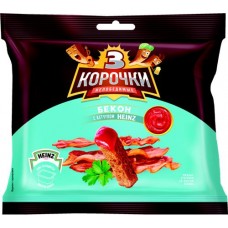 Сухарики ржано-пшеничные ТРИ КОРОЧКИ Бекон + кетчуп Heinz, 85г в магазинах Лента