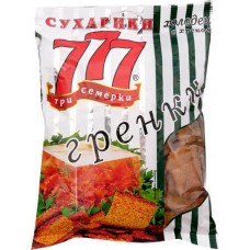 Гренки 777 со вкусом холодца с хреном, 150г в магазинах Лента
