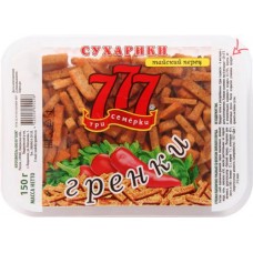 Гренки 777 со вкусом тайского перца, 150г в магазинах Лента