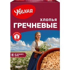 Хлопья гречневые УВЕЛКА, 400г в магазинах Лента