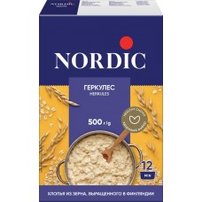Хлопья овсяные NORDIC Геркулес Финский, 500г в магазинах Лента