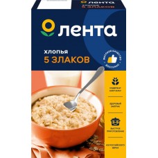 Хлопья мультизлаковые ЛЕНТА 5 злаков, 500г в магазинах Лента