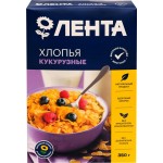 Готовый завтрак ЛЕНТА Хлопья кукурузные без сахара, 350г